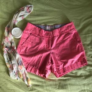 J. Crew Pink Chino Shorts